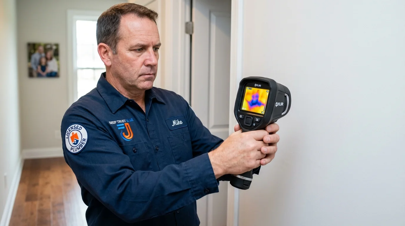 Thermal imaging leak detection by Johns Plumbing LLC in Kelso